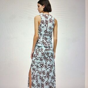 Madewell Floral Slip Skirt and matching top